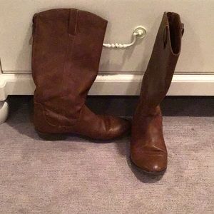 Brown dress boots